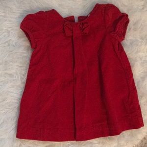 Corduroy Red Baby Gap Dress. 6-12mo. Like New!